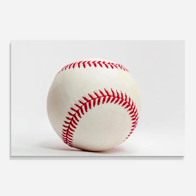 Neu Im Sortiment Glasbild Pretty White Baseball Ball
