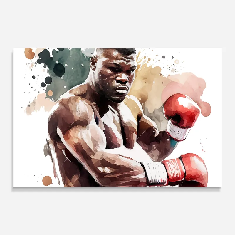 Direkt Vom Hersteller Glasbild Boxing Cream Green