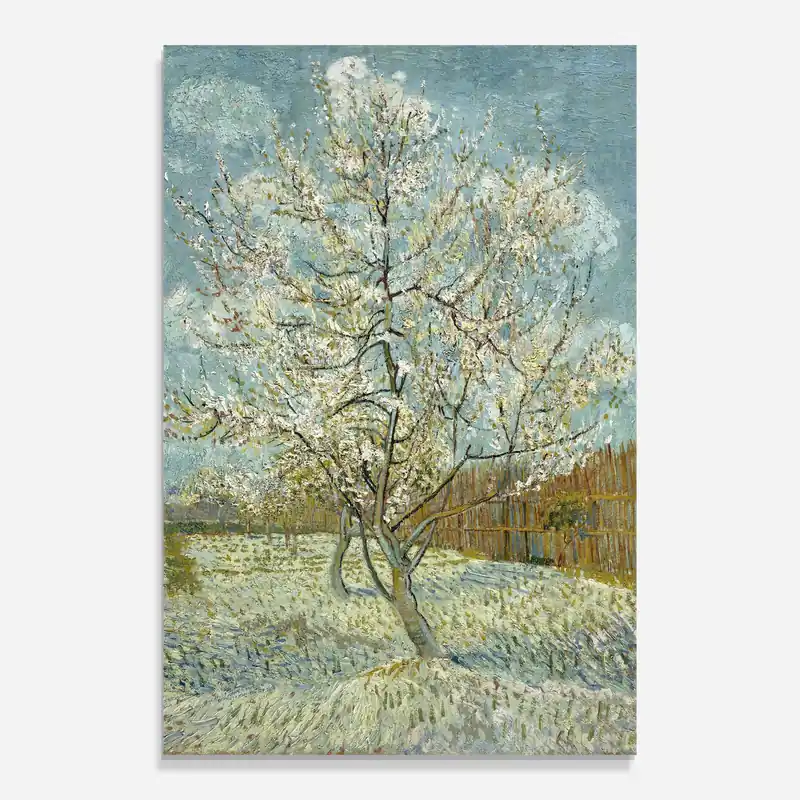 Preisreduziert Glasbild De Roze Perzikboom