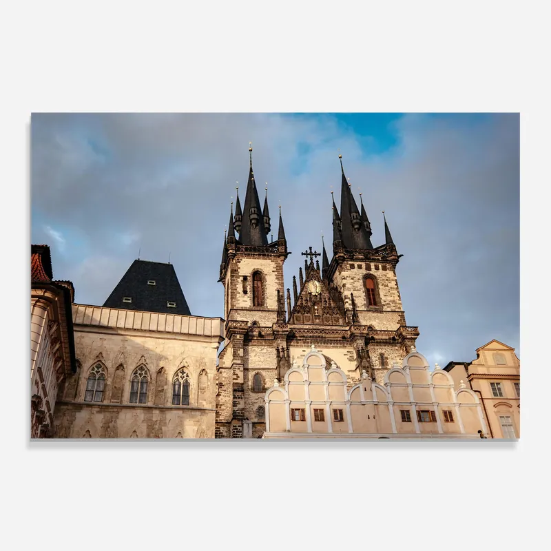 Glasbild Prague Churches Zertifiziert