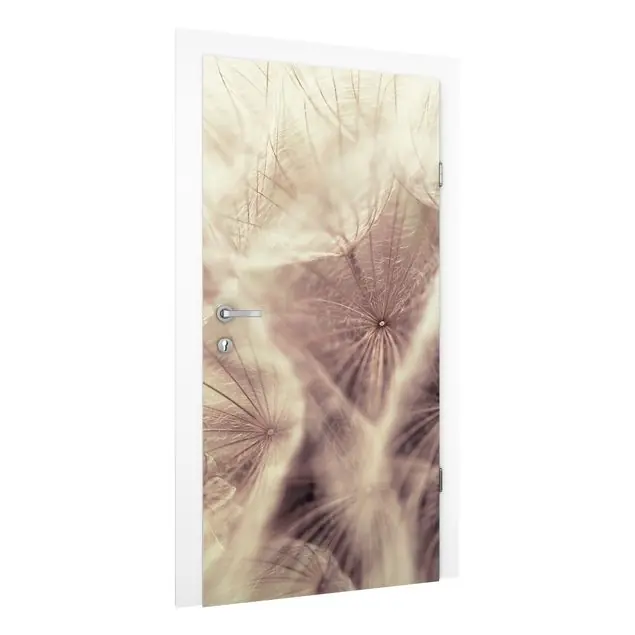 Top-Preis Detailreiche Pusteblumen Makroaufnahme mit Vintage Blur Effekt Türtapete