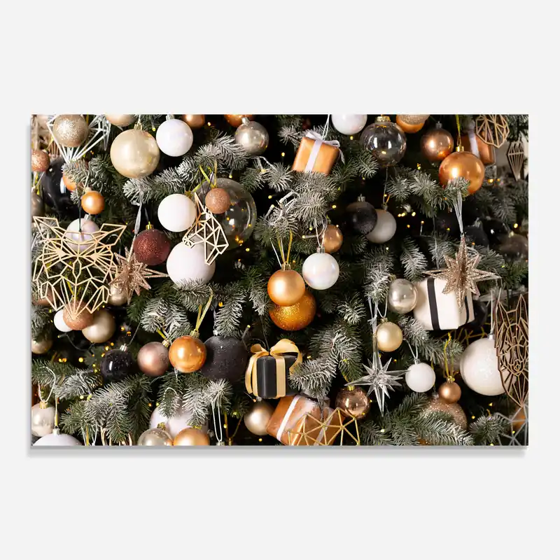Glasbild Pretty Christmas Decoration Preis Gesenkt
