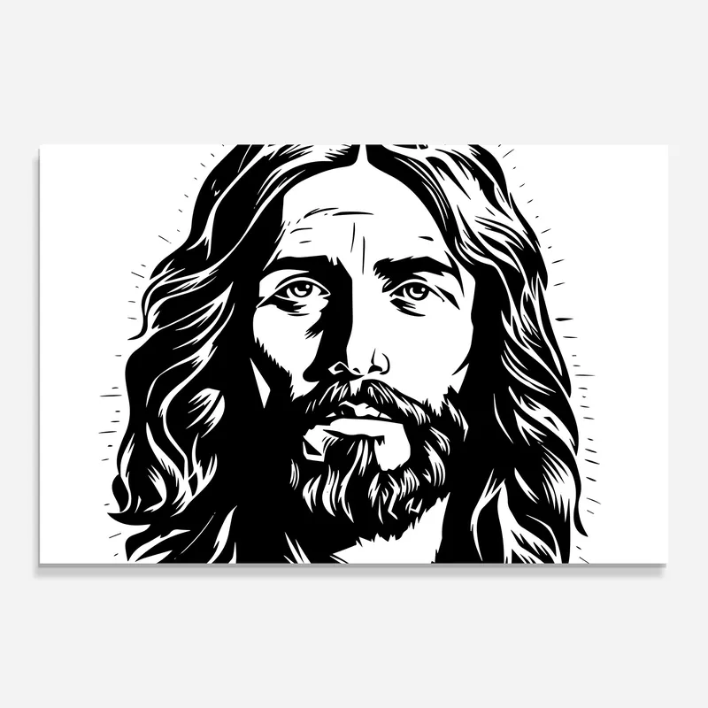 Glasbild Jesus Portrait Neuheit