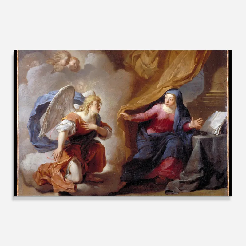 Garantierte Lieferung Glasbild Painting Old Angel