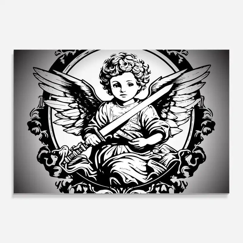 Glasbild Sword Pretty Angel Neu Im Sortiment
