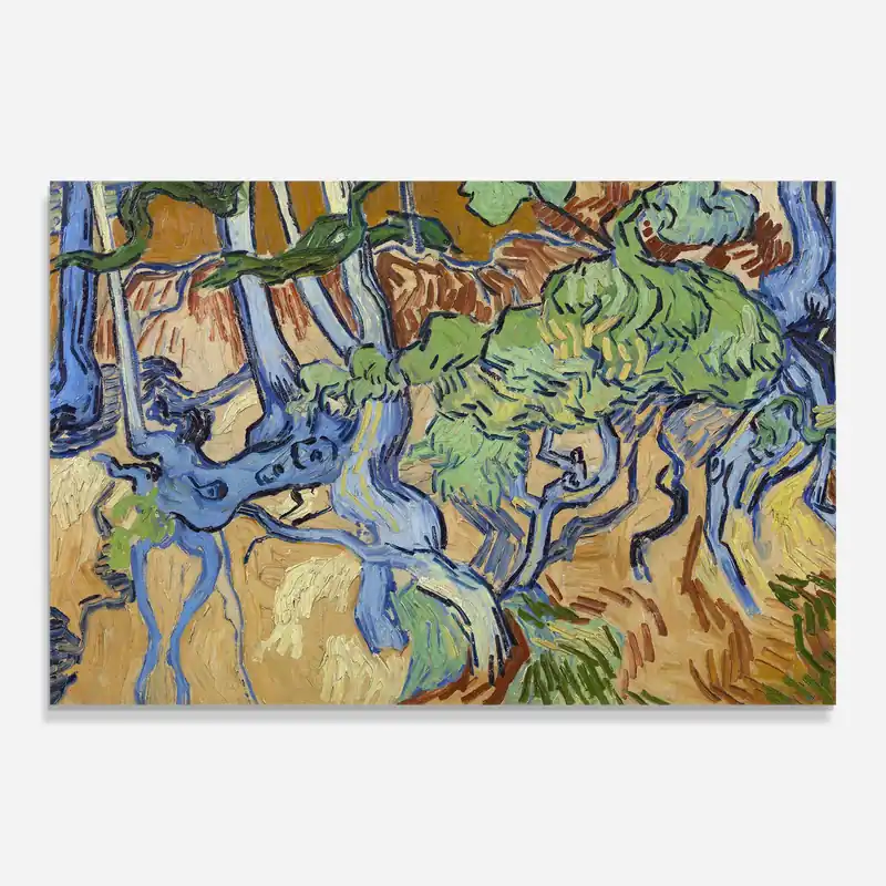 Glasbild Gogh S Tree Roots Solange Der Vorrat Reicht