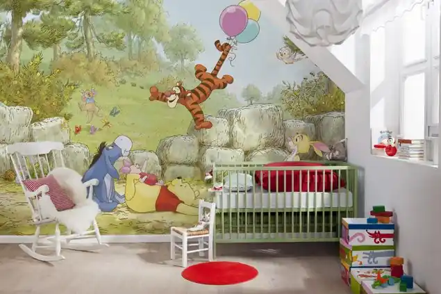 Winnie Pooh - Tigger hebt ab Fototapete Aktuell