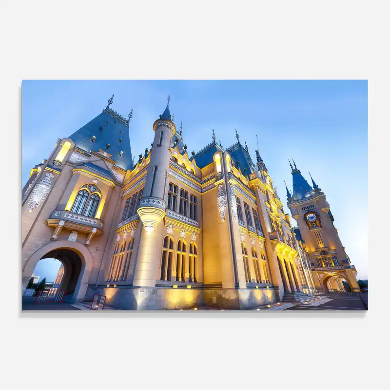 Glasbild Palace Culture Romania Expressversand