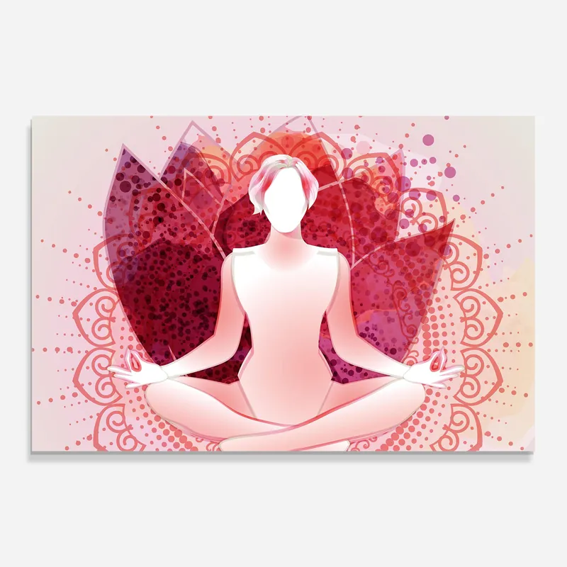 Glasbild Tulip Yoga Sonderaktion