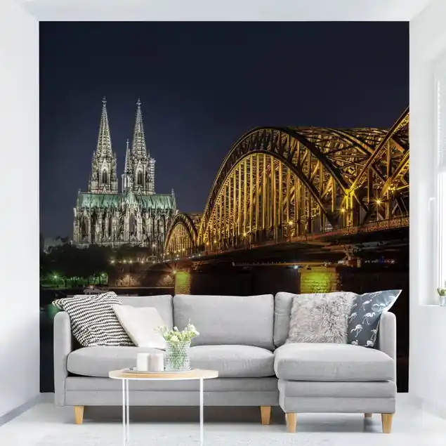 Kölner Dom Fototapete • Vliestapete + Kleister • hergestellt in Deutschland Schneller Versand