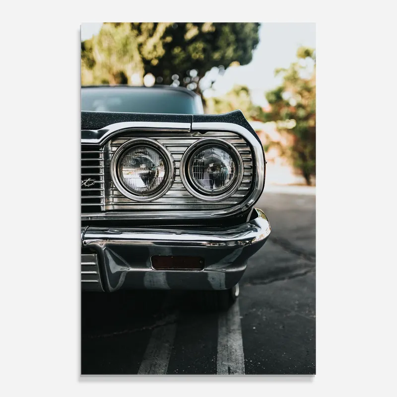 Glasbild Classic Blue Car Nur Heute
