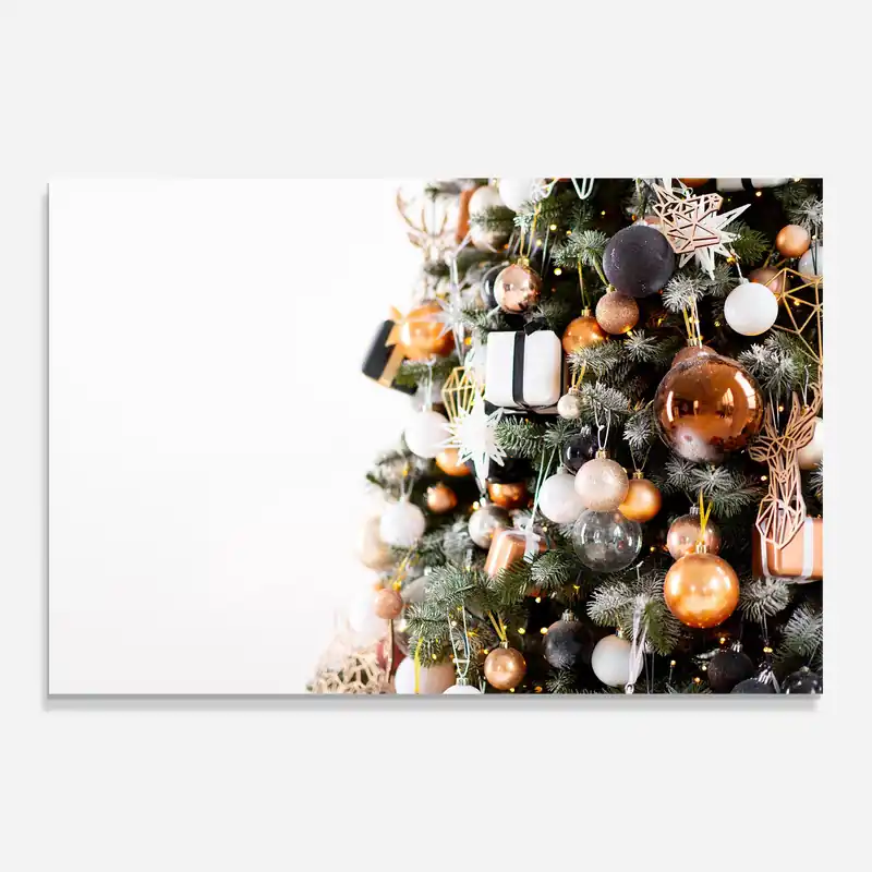 Glasbild Christmas Tree Close Up Kostenfreie Lieferung