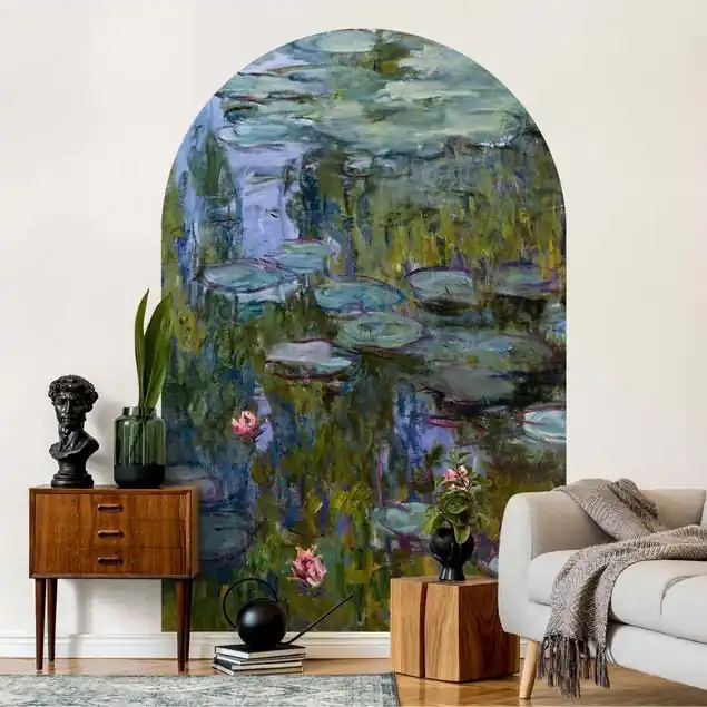 Claude Monet - Seerosen (Nympheas) Rundbogen Tapete Sonderangebot