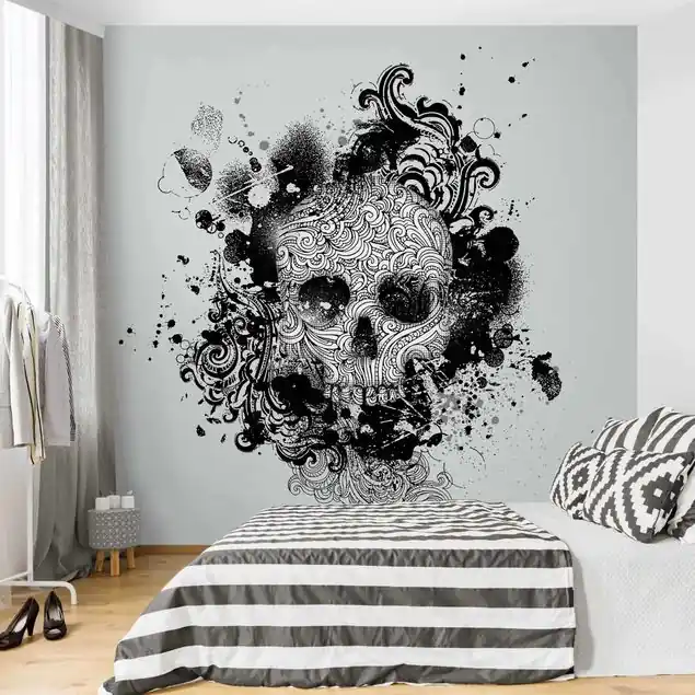 Sofort Bestellen Skull Fototapete • Vliestapete + Kleister • hergestellt in Deutschland