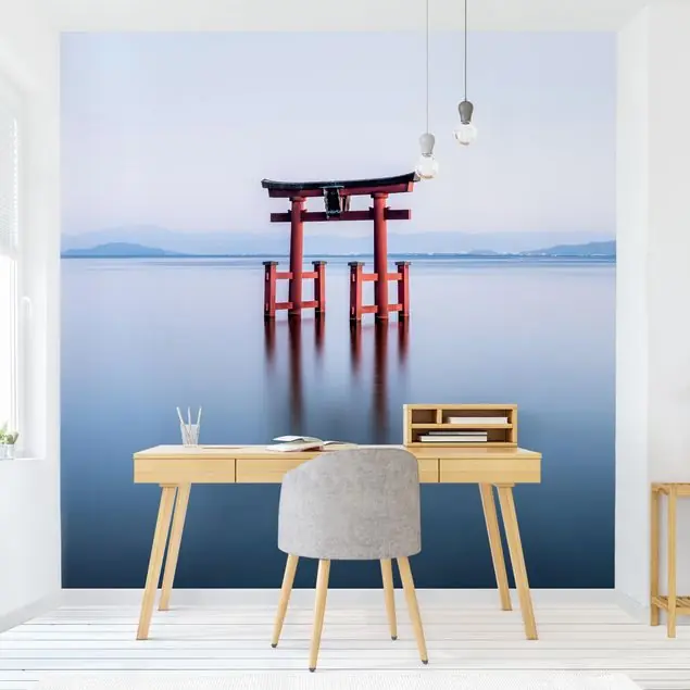 Torii im Wasser Fototapete • Vliestapete + Kleister • hergestellt in Deutschland Neu Im Sortiment