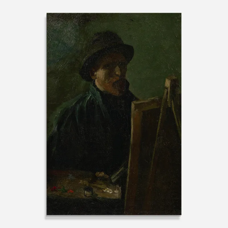Glasbild Zelfportret Als Schilder Sofort Bestellen