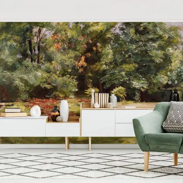 Max Liebermann - Blumenterrasse im Wannseegarten Fototapete • Vliestapete + Kleister • hergestellt in Deutschland Online Kaufen