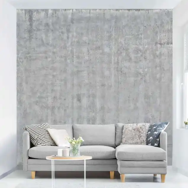 Große Wand mit Betonlook Fototapete • Vliestapete + Kleister • hergestellt in Deutschland Preisknaller