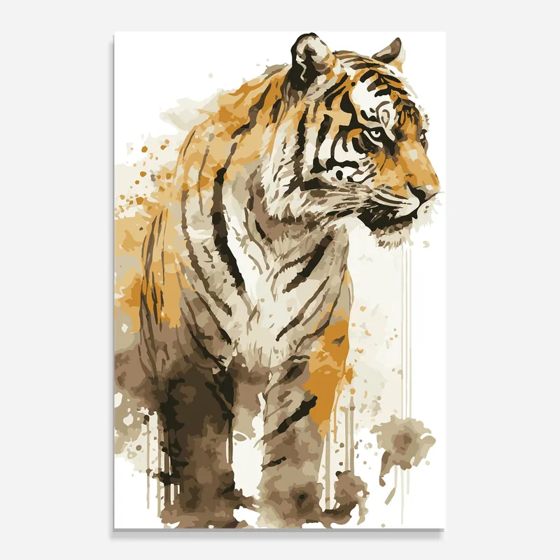 Glasbild Tiger Art Preisknaller