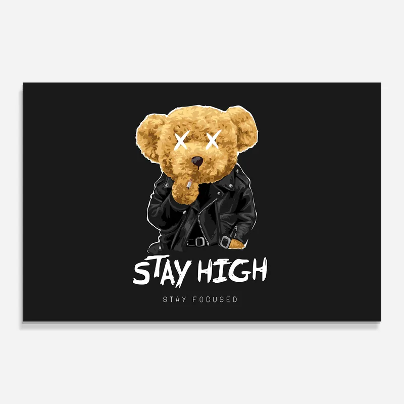 Glasbild Stay Focused Bestpreis