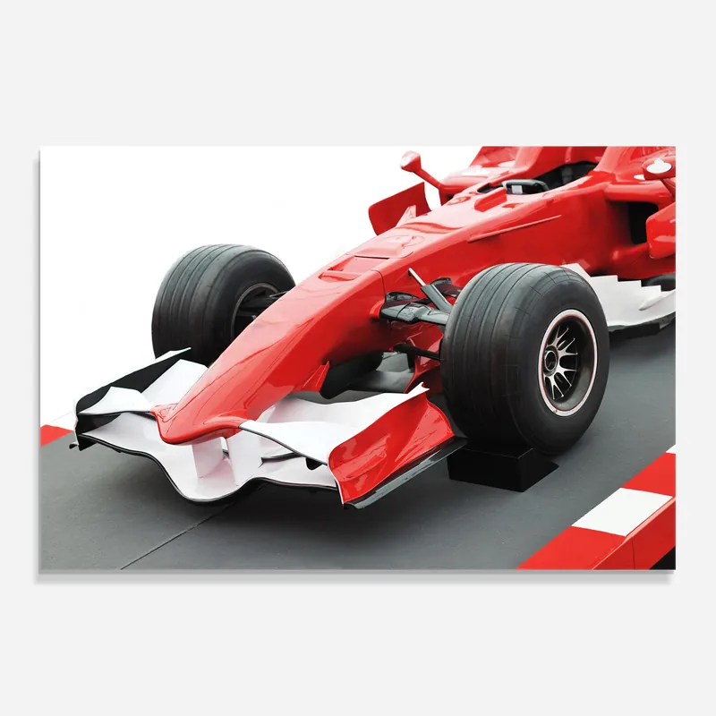 Glasbild White Red F1 Geprüft