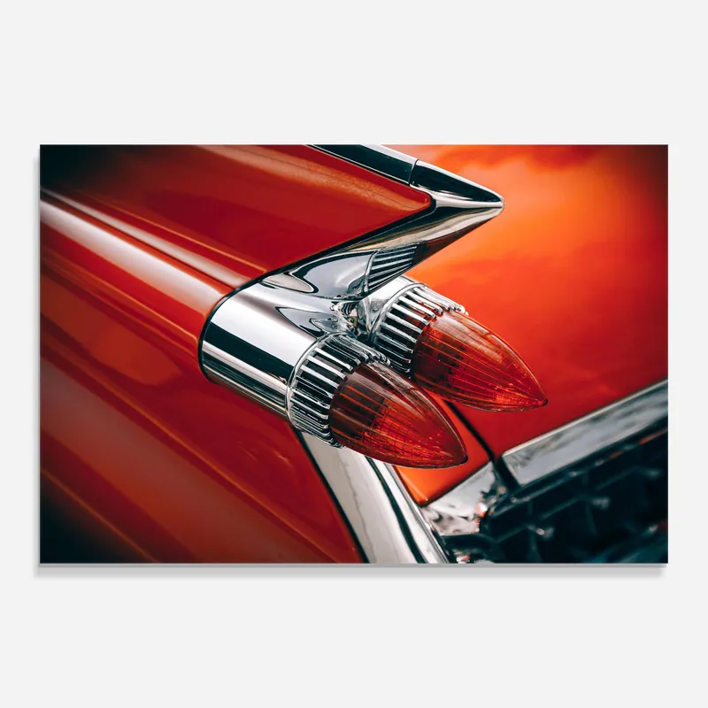 Glasbild Red Car Closeup Jetzt Bestellen