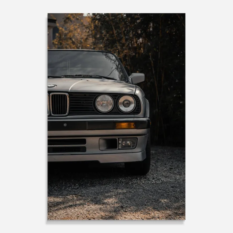 Highlight Glasbild Old Bmw Car