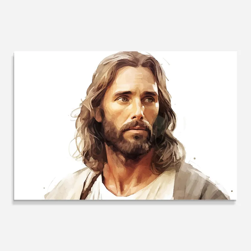 Jetzt Bestellen Glasbild Jesus Long Hair