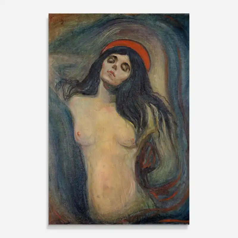 Abverkauf Glasbild Madonna