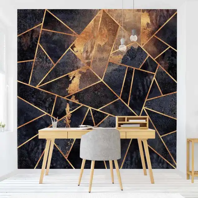 Onyx mit Gold Fototapete • Vliestapete + Kleister • hergestellt in Deutschland Kostenfreie Lieferung
