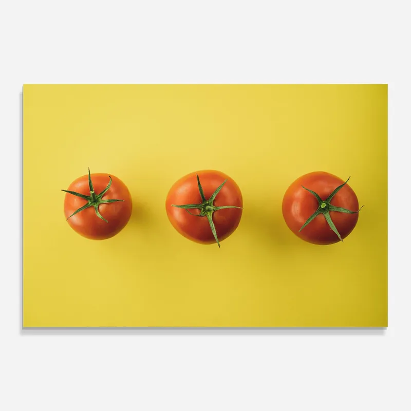 Glasbild Yellow Red Tomato Preis Gesenkt