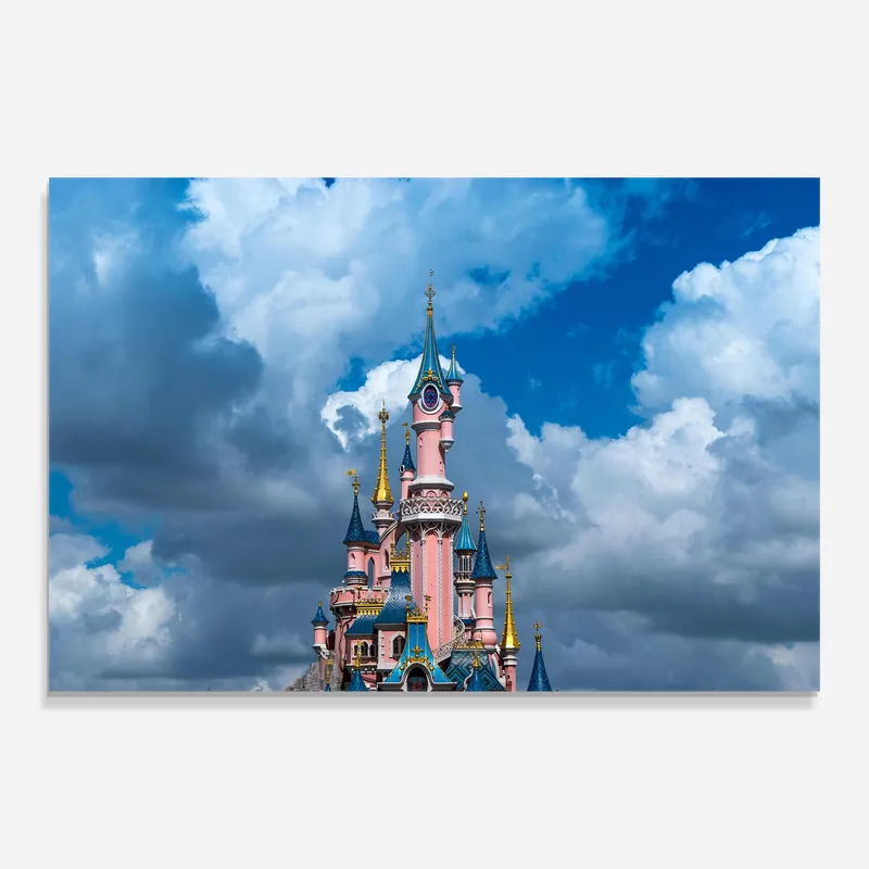 Glasbild Paris Castle Sale