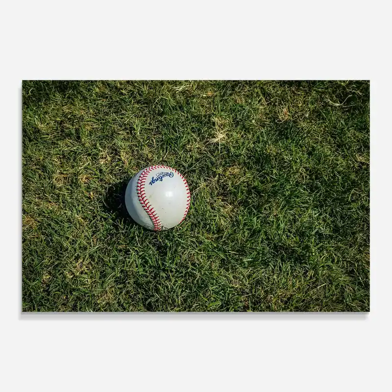 Glasbild Grass Baseball Ball Must-Have