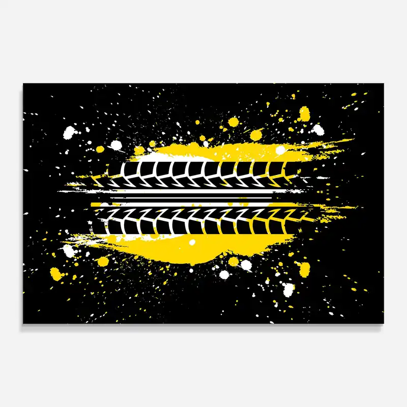 Jetzt Kaufen Glasbild Yellow Traces