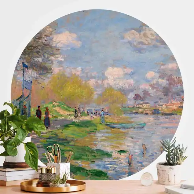 Claude Monet - Seine Runde Fototapete Preiswert