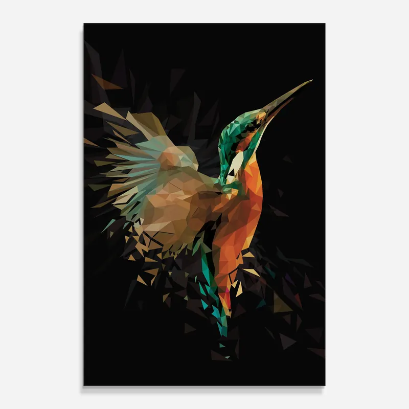 Beliebt Glasbild Hummingbird Splash