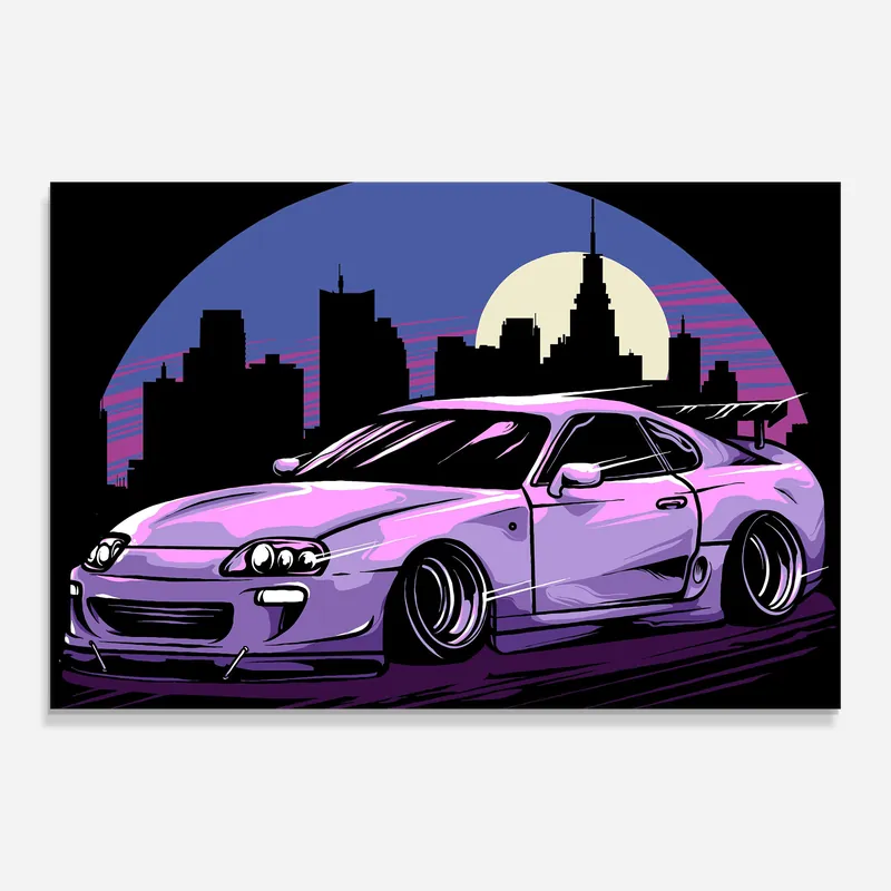 Sofort Bestellen Glasbild Purple Supra