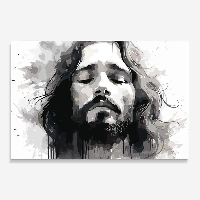 Glasbild Jesus Ink Art Meistverkauft