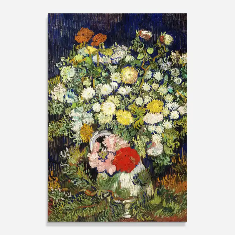 Versand Am Gleichen Tag Glasbild Flowers Van Gogh