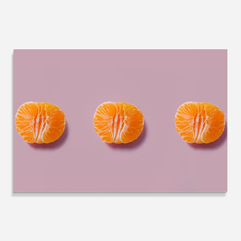 Beliebt Glasbild Mandarin