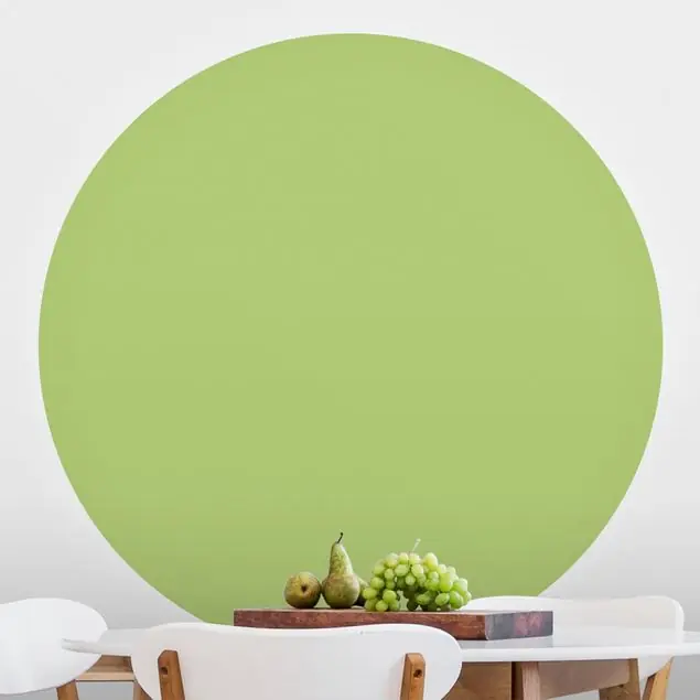 Preisreduziert Colour Spring Green Runde Fototapete