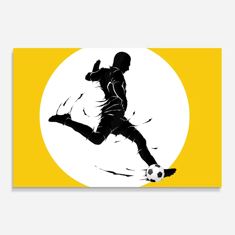 Highlight Glasbild Yellow Football