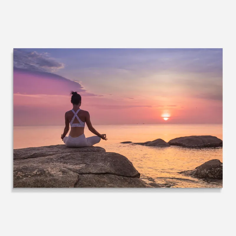 Direktkauf Glasbild Sacred Solitude