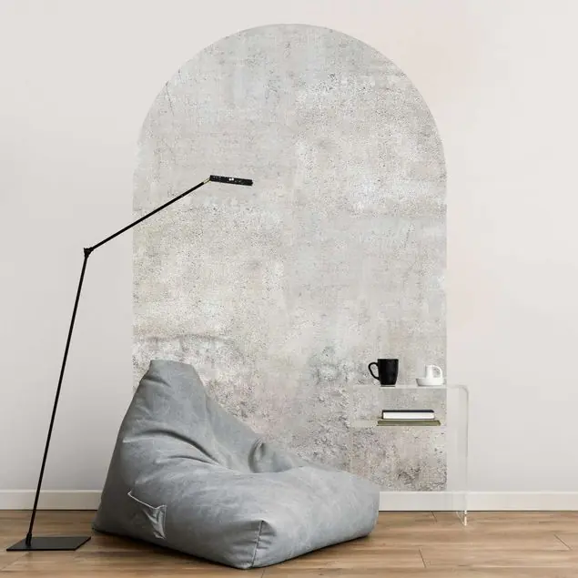 Shabby Betonoptik Rundbogen Tapete Must-Have