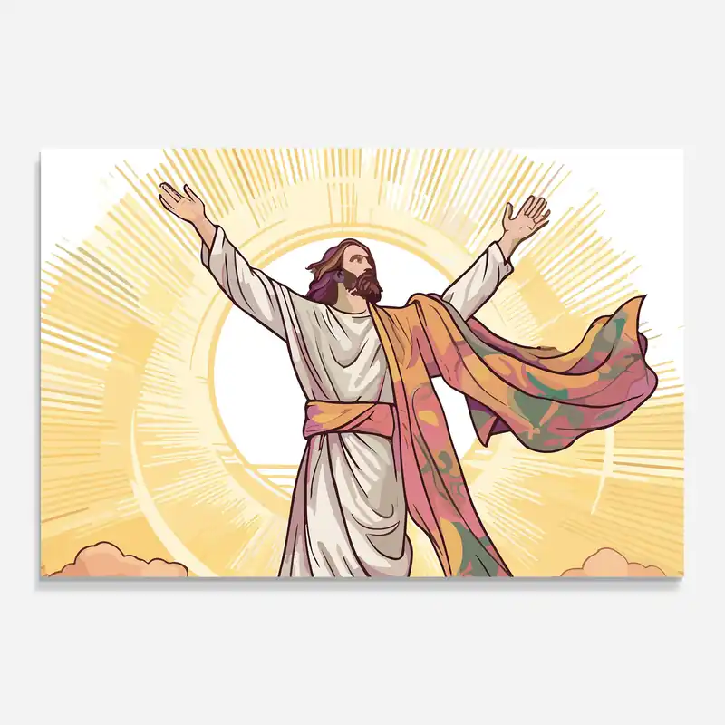 Glasbild Jesus Power Meistverkauft
