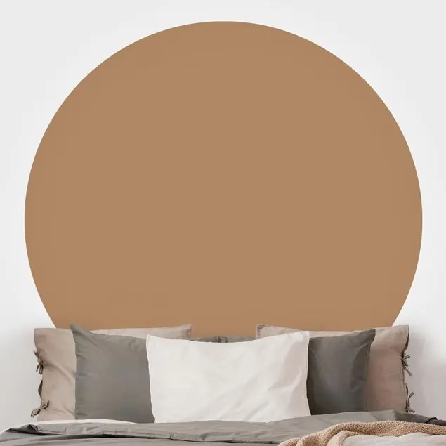 Terracotta Taupe Runde Fototapete Angebot