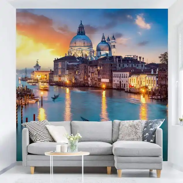 Sunset in Venice Fototapete • Vliestapete + Kleister • hergestellt in Deutschland Preis Gesenkt