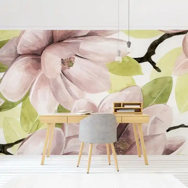 Magnolie errötet II Fototapete • Vliestapete + Kleister • hergestellt in Deutschland Schnäppchen