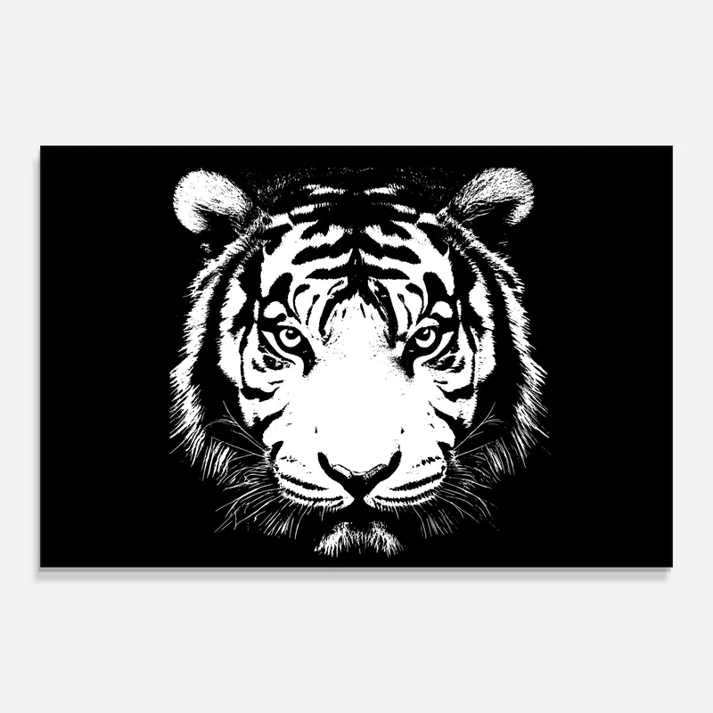 Glasbild White Head Tiger Kostenloser Versand