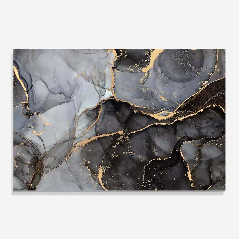 Küchenrückwand Glas Abstract Marble Echt